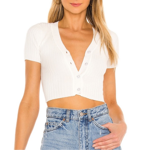 Superdown Noelle Cardigan Top - Picture 1 of 5